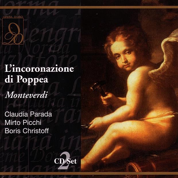 Monteverdi: L'incoronazione Di Poppea by Boris Christoff, Claudio Parada & Mirto Picchi album cover