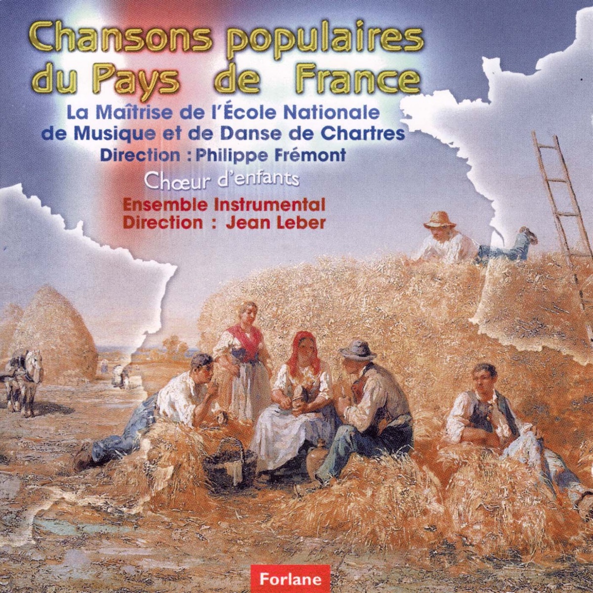 Chansons populaires du pays de France by Ensemble Instrumental, Jean Leber & La maîtrise de l'école nationale de musique et de danse de Chartres album cover