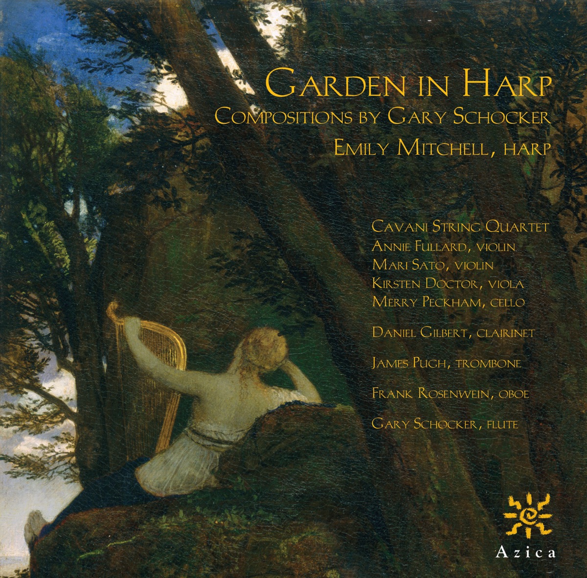 Garden in Harp by Gary Schocker, Emily Mitchell, Kirsten Docter, Daniel Gilbert, Cavani Quartet, James Pugh & Frank Rosenwein album cover
