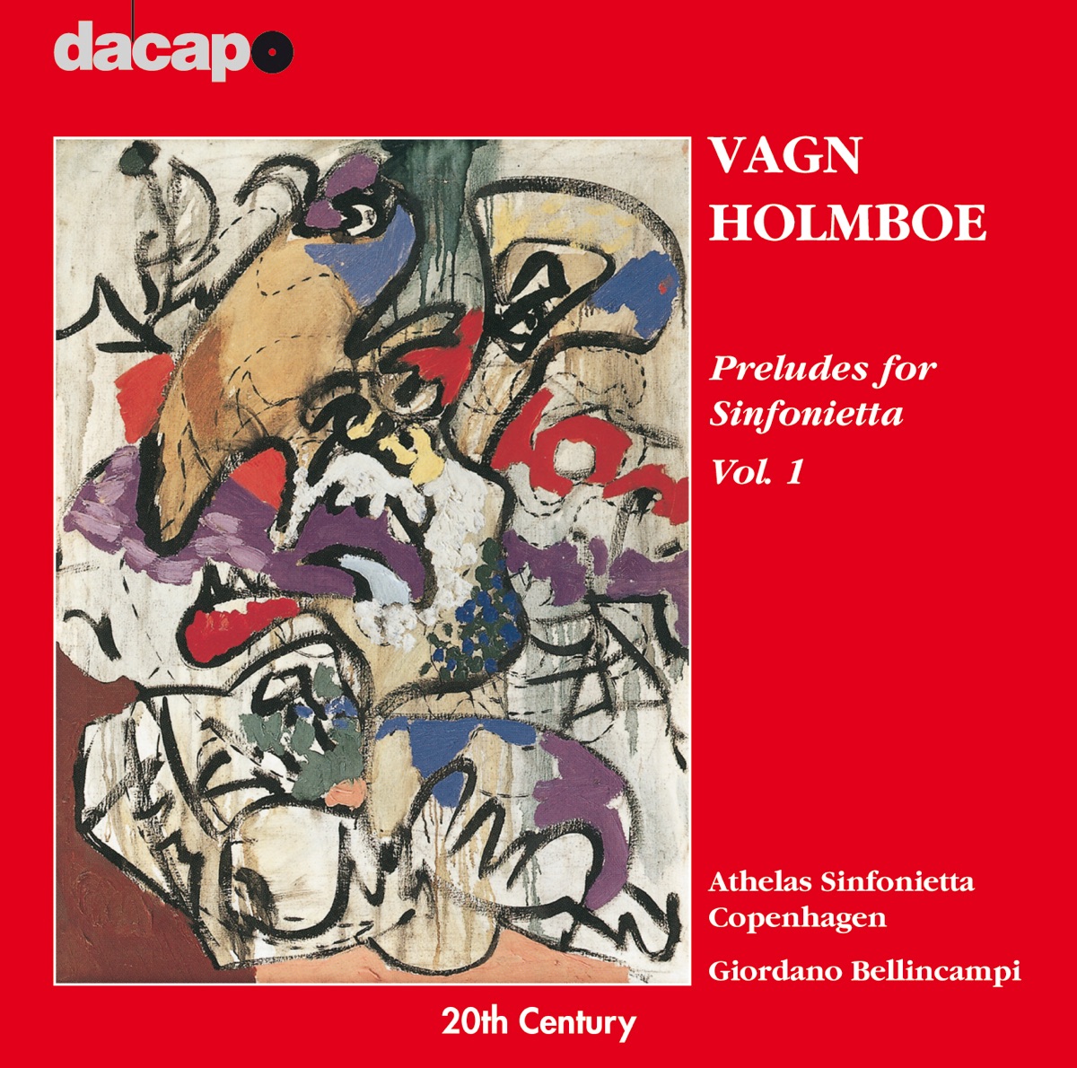 Holmboe: Preludes for Sinfoniettas by Athelas Sinfonietta Copenhagen & Giordano Bellincampi album cover