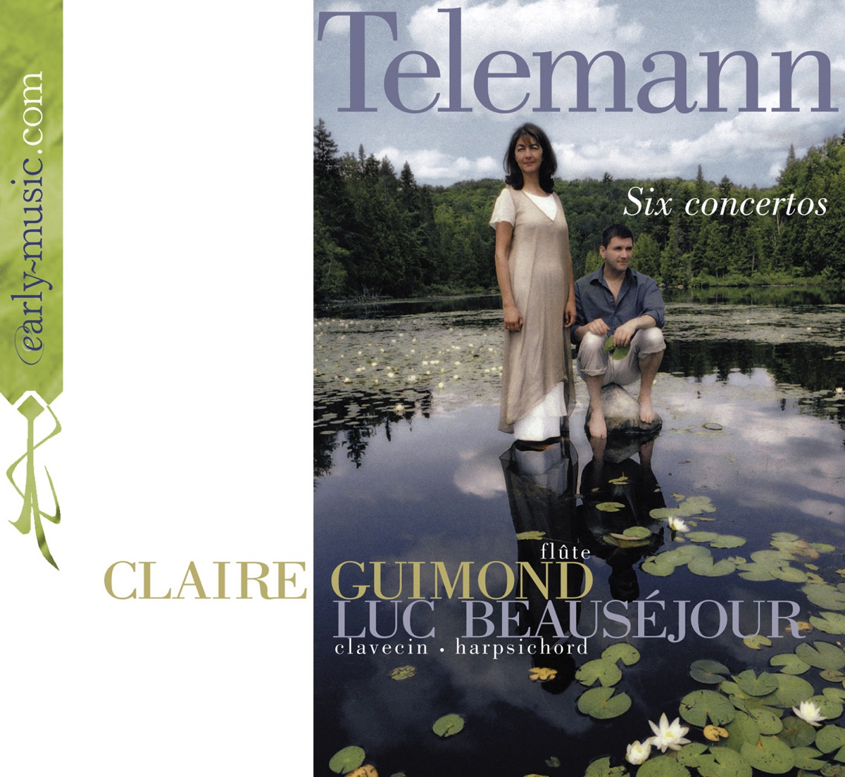 Telemann: Six Concertos by Claire Guimond & Luc Beausejour album cover
