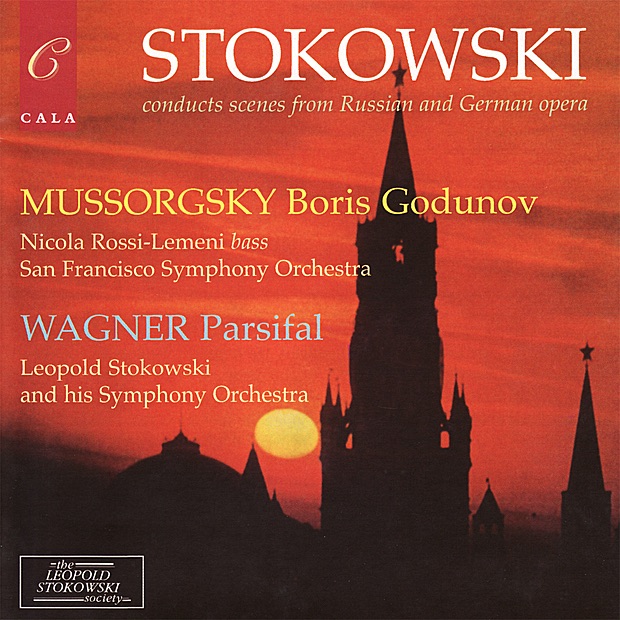 Mussorgsky: Boris Godunov - Wagner: Parsifal by Leopold Stokowski, Nicola Rossi-Lemeni, San Francisco Symphony, San Francisco Opera Chorus & Leopold Stokowski's Symphony Orchestra album cover