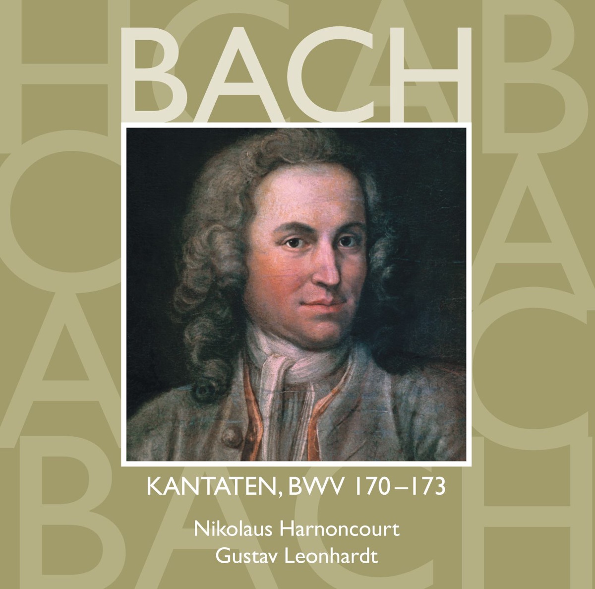Bach, JS: Sacred Cantatas, BWV Nos. 170 - 173 by Alan Bergius, Christian Immler, Collegium Vocale Gent, Concentus Musicus Wien, Gerhard Schmidt-Gaden, Gustav Leonhardt, Hanover Boys' Choir, Heinz Hennig, Helmut Wittek, Kurt Equiluz, Leonhardt-Consort, Marius Van Altena, Matthias Echternach, Max van Egmond, Nikolaus Harnoncourt, Panito Iconomou, Philippe Herreweghe, Robert Holl, Stefan Gienger & Tölzer Knabenchor album cover