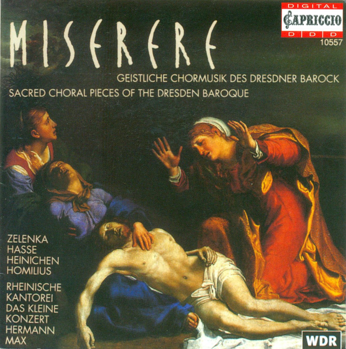 Zelenka, Hasse, Heinichen & Homilius: Choral Music (Sacred) by Barbara Schlick, Dormagener Jugendkantorei & Maria Zadori album cover