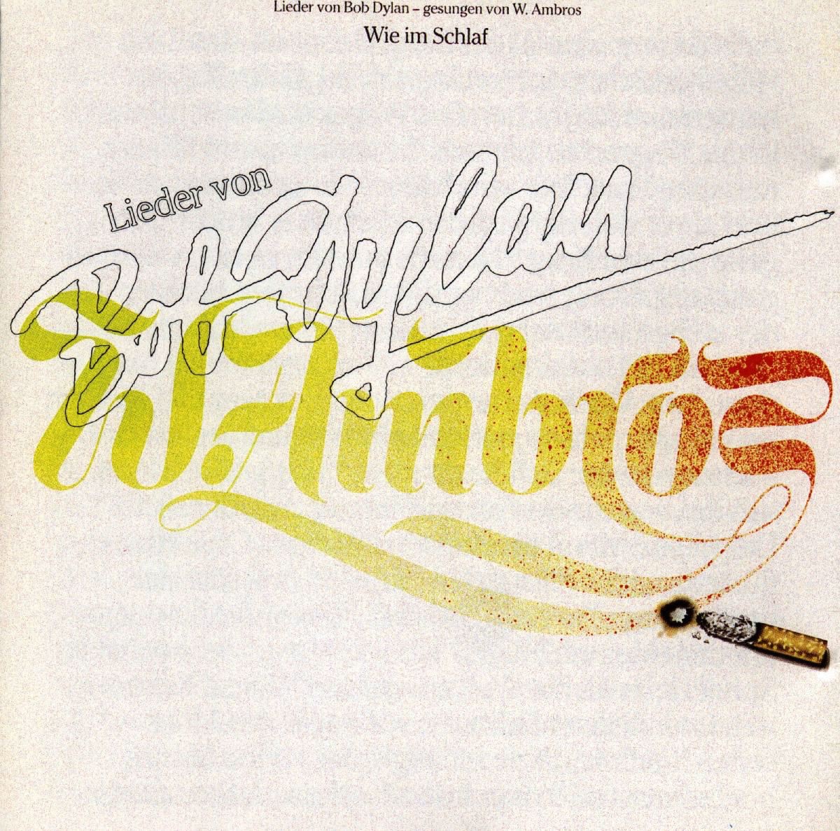 Wie im Schlaf by Wolfgang Ambros album cover