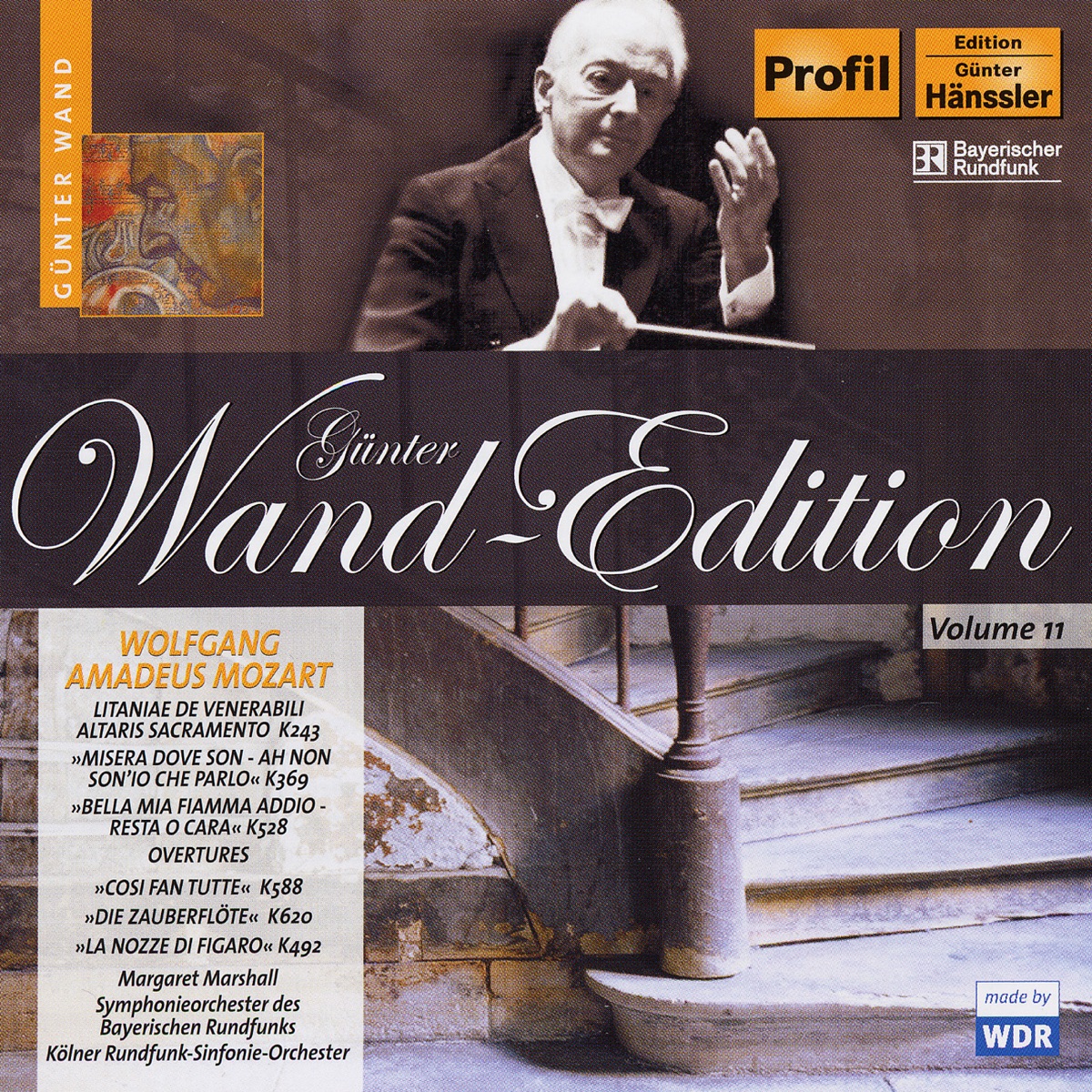 Mozart, W.A.: Litaniae de Venerabili Altaris Sacramento, K. 243 - Concert Arias - Overtures by Bavarian Radio Symphony Orchestra, Bavarian Radio Chorus, Günter Wand, Adolf Dallapozza, Karl Ridderbusch, Cornelia Wulkopf, Margaret Marshall & West German Radio Symphony Orchestra album cover