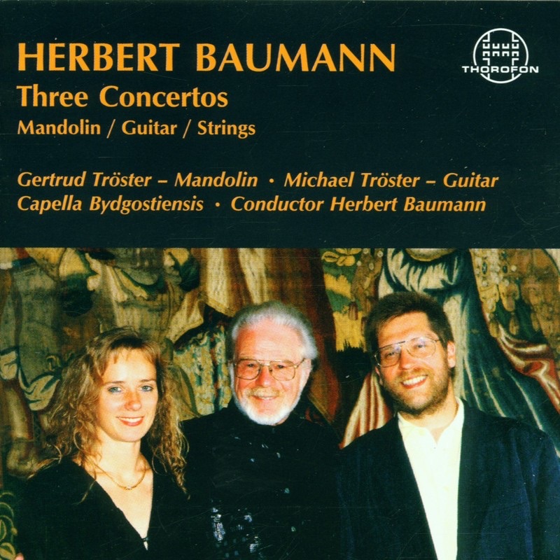 Baumann: Three Concertos by Michael Tröster, Gertrud Troster & Capella Bydgostiensis album cover
