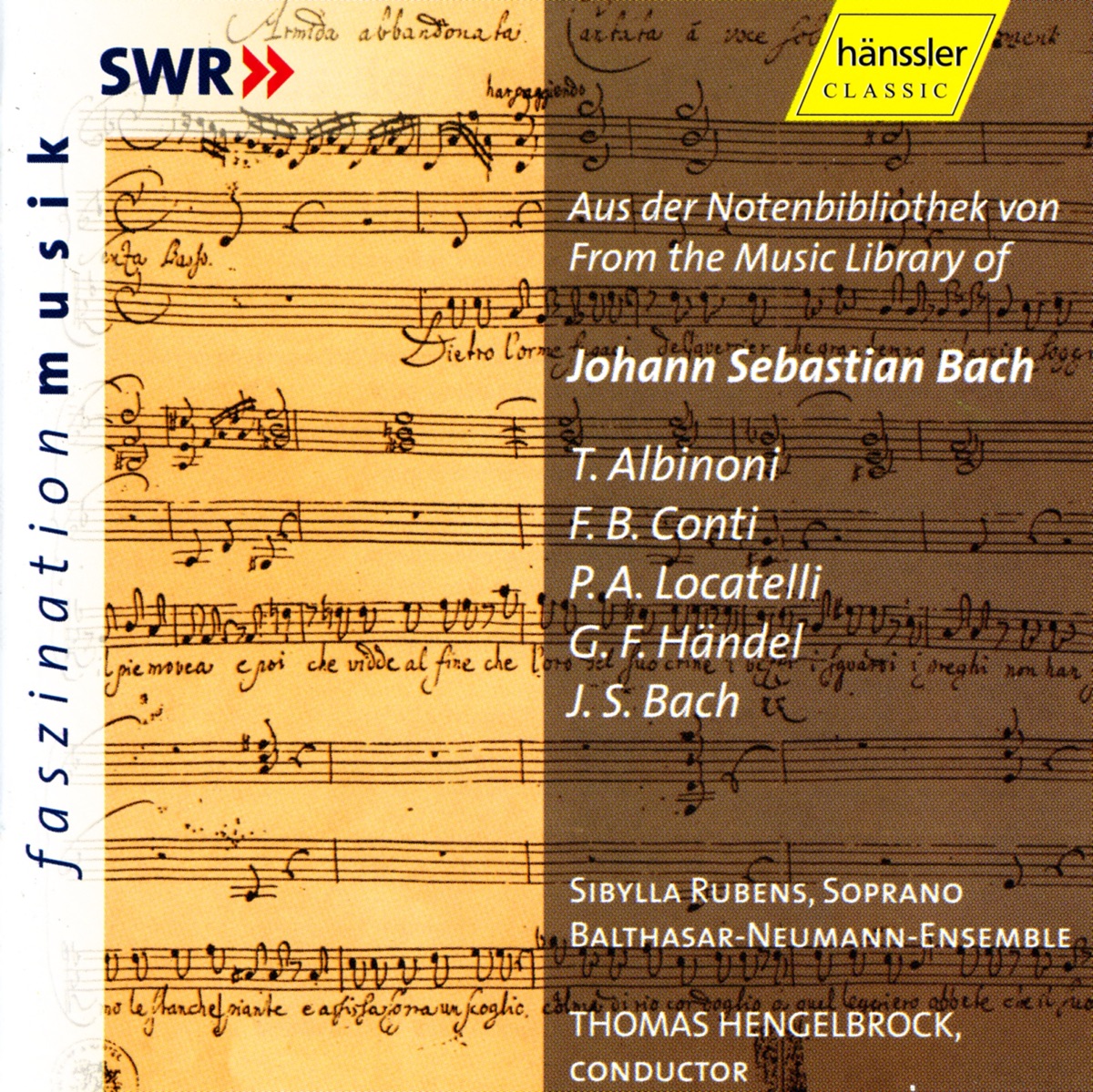 Bach, J.S.: Overture (Suite) No. 1 - Handel: Armida Abbandonata by Thomas Hengelbrock, Balthasar-Neumann Ensemble & Sibylla Rubens album cover