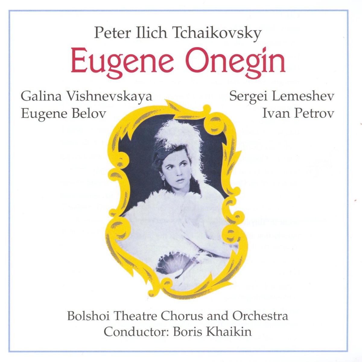 Eugene Onegin by Boris Khaikin album cover
