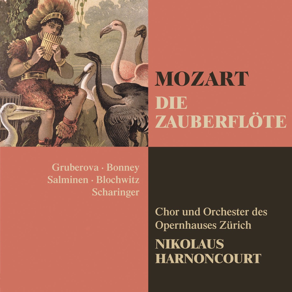Mozart: Die Zauberflöte by Chor des Opernhauses Zürich, Nikolaus Harnoncourt & Orchester des Opernhauses Zürich album cover