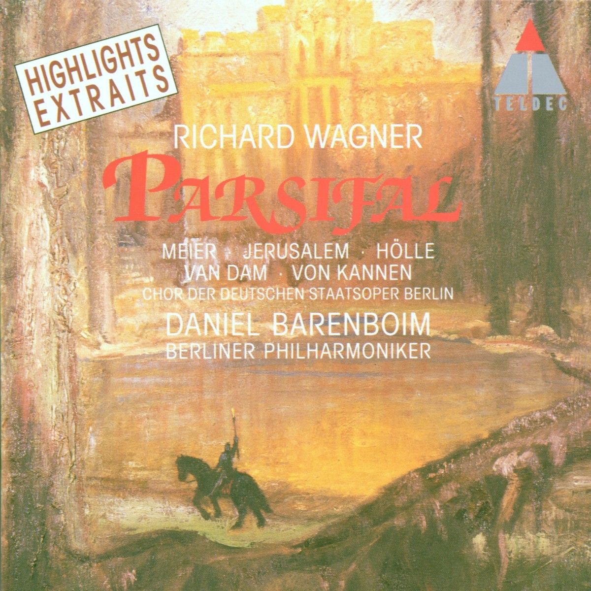 Wagner: Parsifal (Highlights) by Berlin Philharmonic, Chor der Deutschen Oper Berlin & Daniel Barenboim album cover