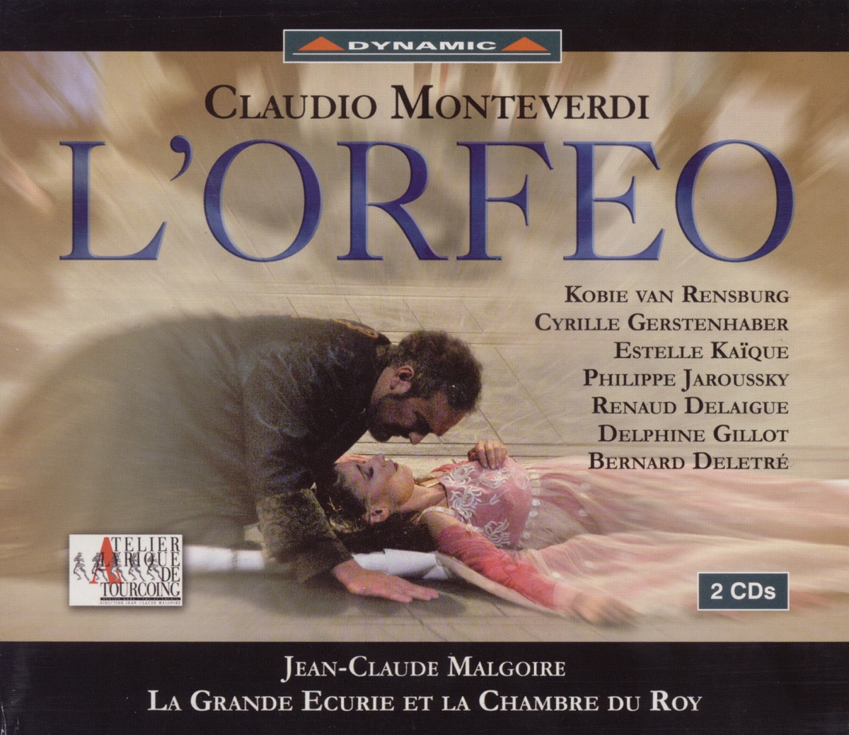 Monteverdi: L'Orfeo by Bernard Deletre, Jean-Claude Malgoire, Philippe Jaroussky, La Grande Écurie et la Chambre du Roy & Delphine Gillot album cover