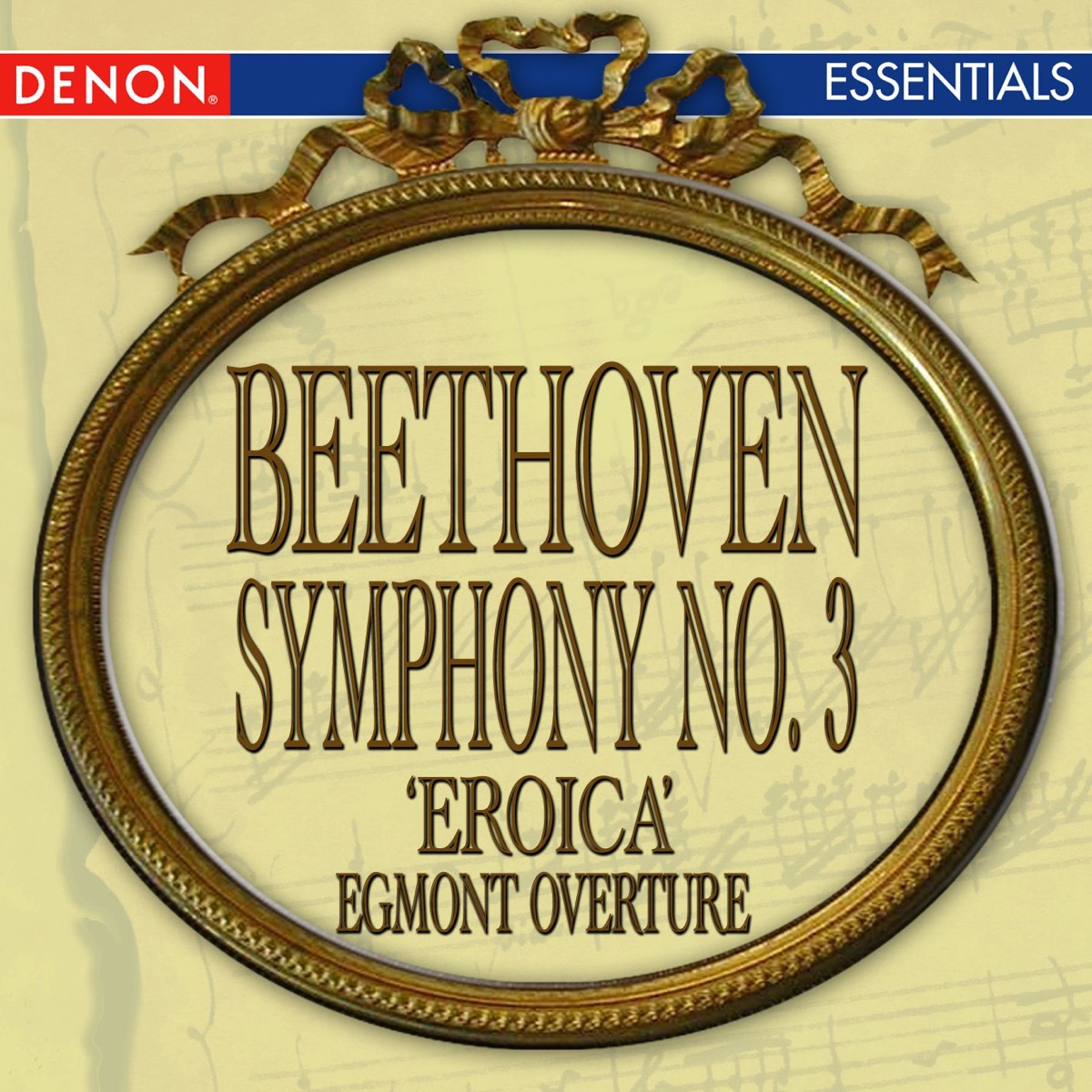 Beethoven: Symphony No. 3 'Eroica' & Egmont Overture by Moscow RTV-Symphony Orchestra & Vladimir Fedoseyev album cover