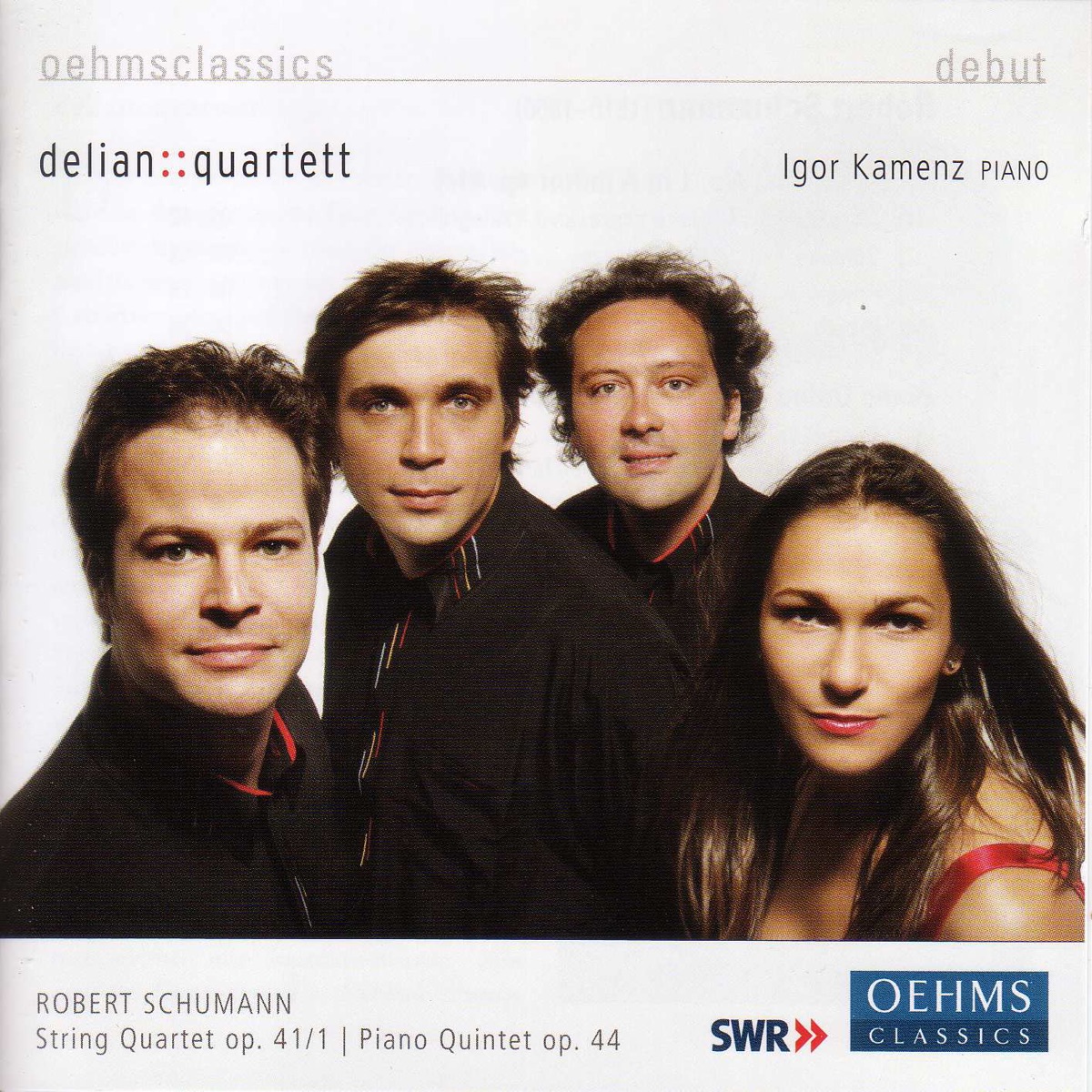 Schumann: String Quartet No. 1 & Piano Quintet in E - Flat Major by Delian::Quartet & Igor Kamenz album cover