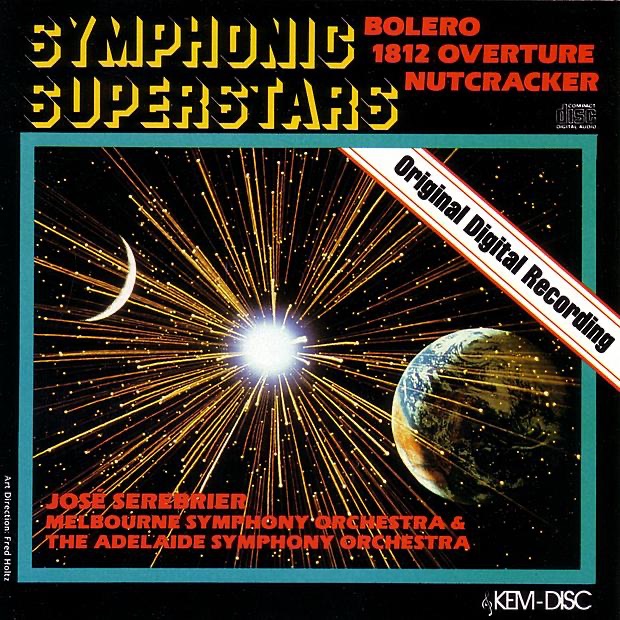 Symphonic Superstars by Adelaide Symphony Orchestra, José Serebrier & The Melbourne Symphony Orchestra album cover