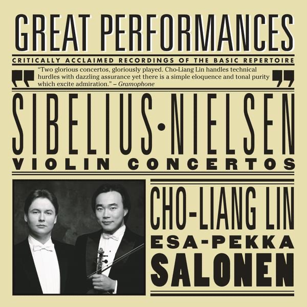 Sibelius and Nielsen Violin Concertos by Cho-Liang Lin, Esa-Pekka Salonen, Philharmonia Orchestra & Swedish Radio Symphony Orchestra album cover