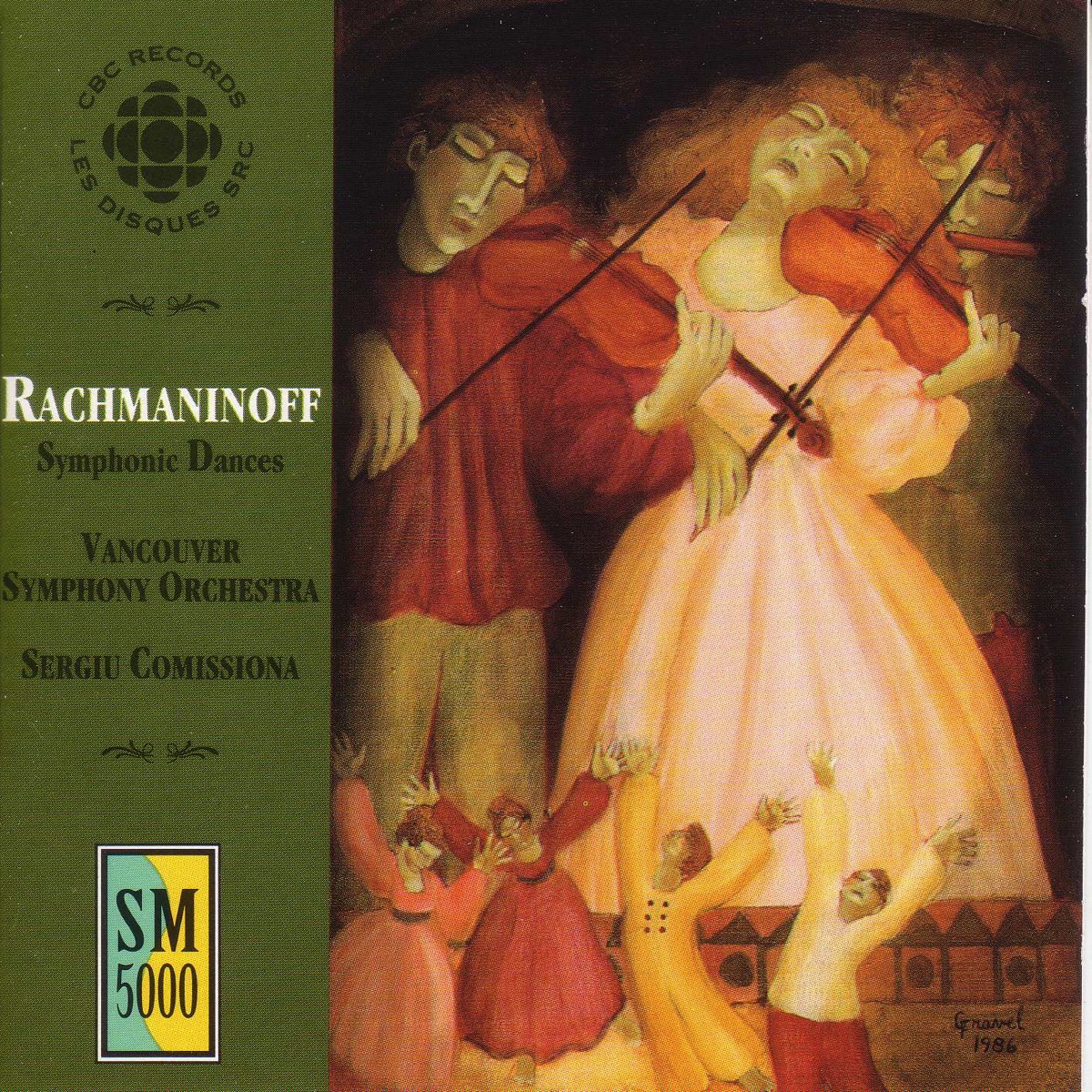 Rachmaninov: Symphonic Dances by Vancouver Symphony Orchestra & Sergiu Comissiona album cover