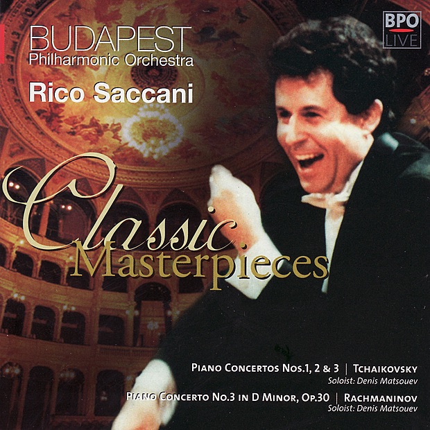 Tchaikovsky & Rachmaninov: Piano Concertos by Budapest Philharmonic Orchestra, Denis Matsuev & Rico Saccani album cover