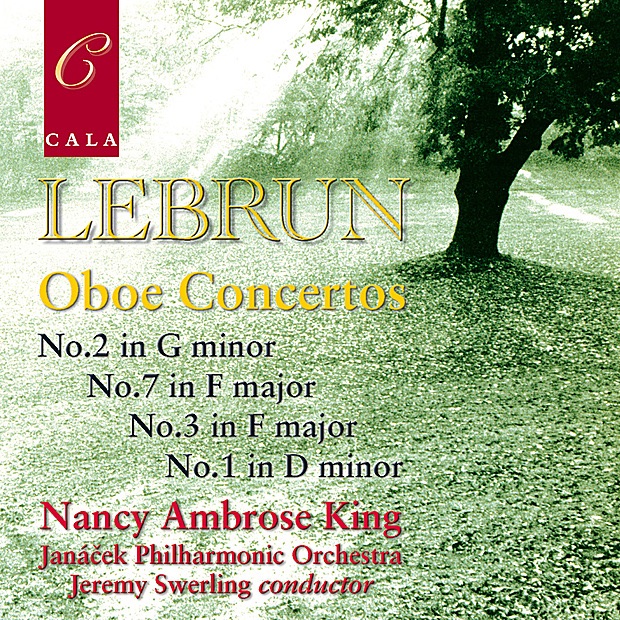 Lebrun: Oboe Concertos No. 2 In G Minor, No.7 In F Major, No. 3 In F Major & No. 1 In D Minor by Nancy Ambrose King, Janáček Philharmonic Orchestra & Jeremy Swerling album cover