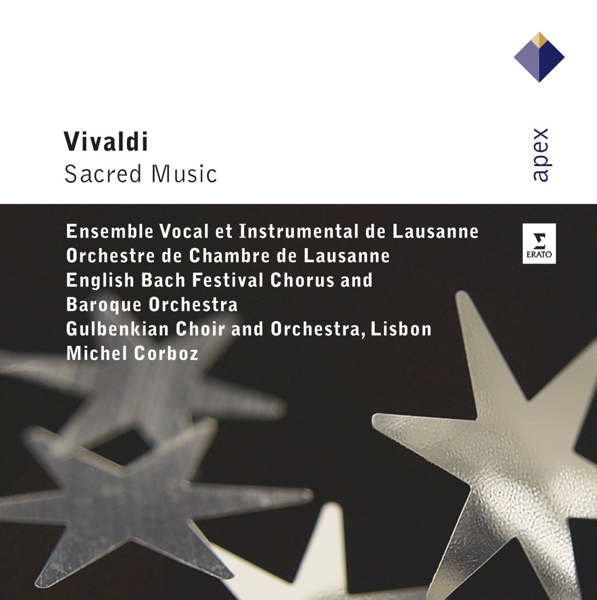 Vivaldi: Sacred music by Michel Corboz album cover