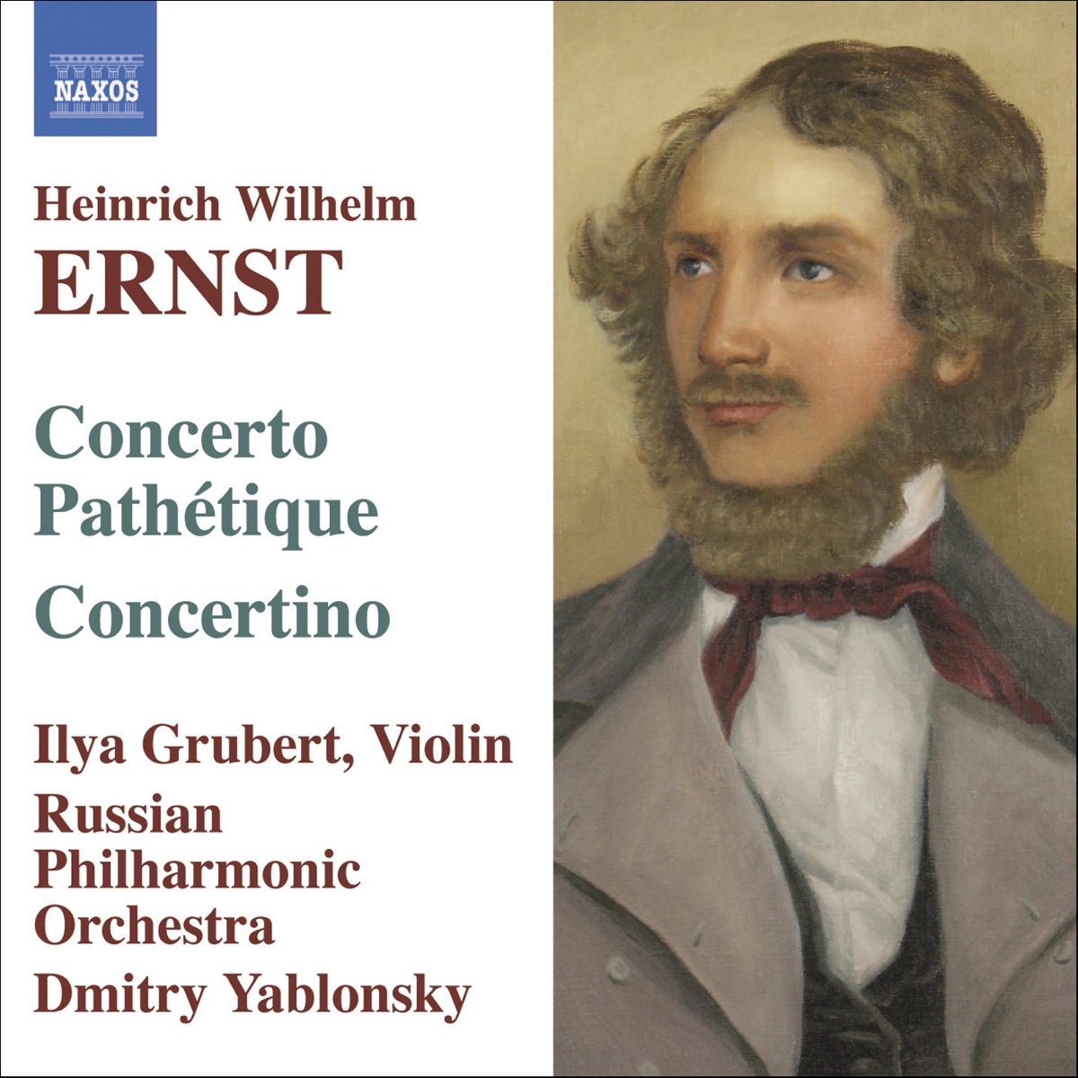 Ernst: Music for Violin and Orchestra by Dmitry Yablonsky, Ilya Grubert & Russian Philharmonic Orchestra album cover