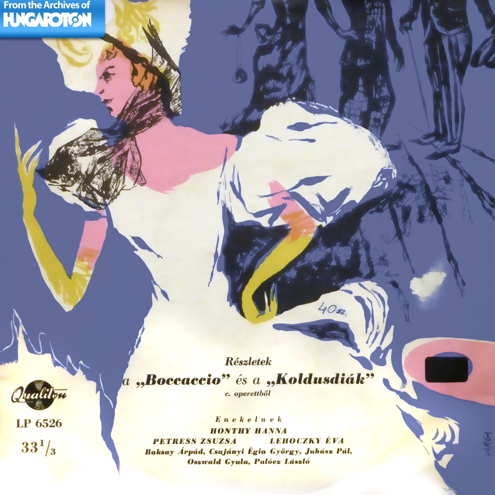 Részletek a "Boccaccio" és a "Koldusdiák" c. operettből (Hungaroton Classics) by Operettszínház Zenekara és Férfikara, Bródy Tamás, Magyar Rádió Szimfonikus Zenekara & Róna Frigyes album cover