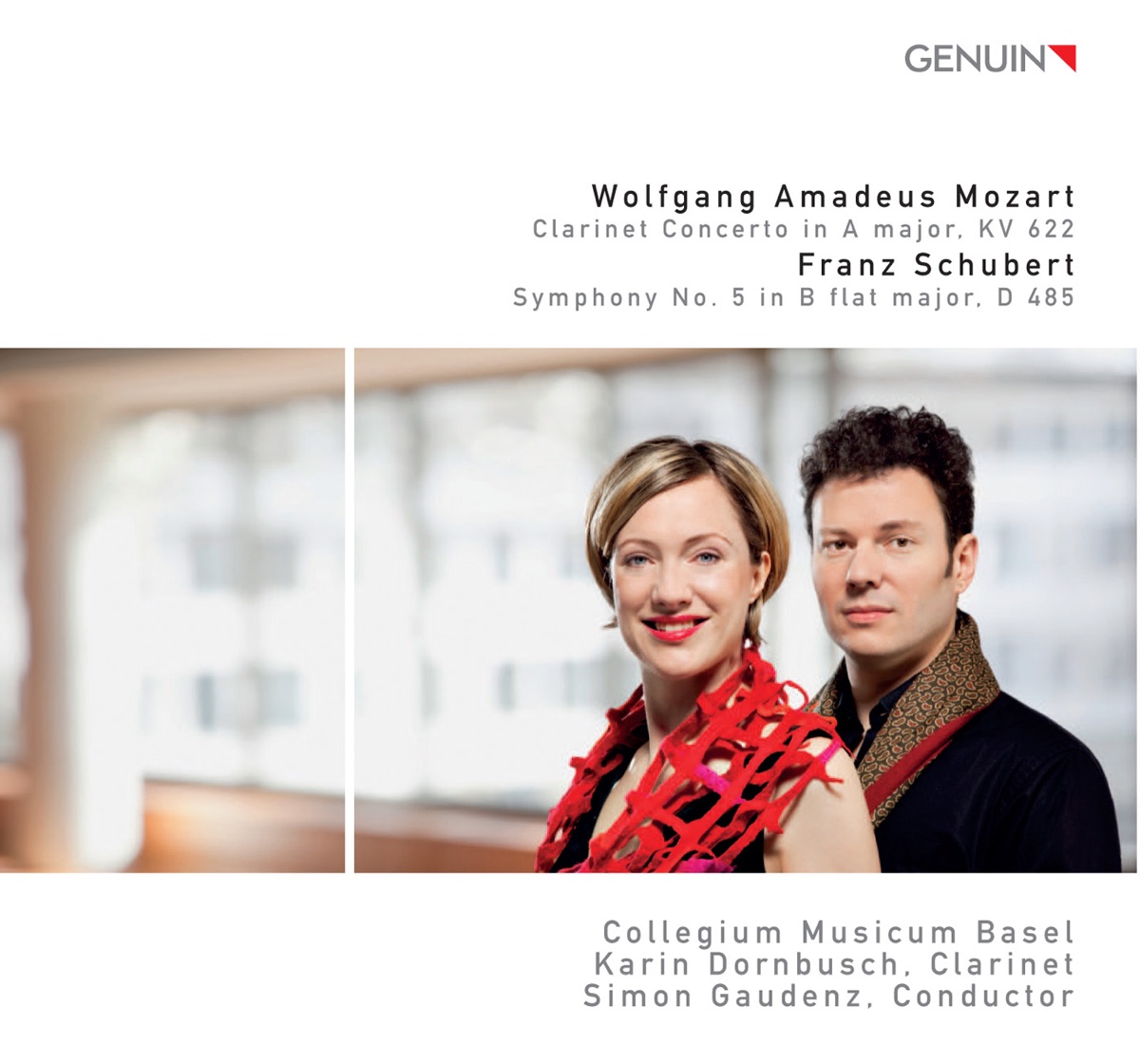 Mozart: Clarinet Concerto - Schubert: Symphony No. 5 by Karin Dornbusch, Collegium Musicum Basel & Simon Gaudenz album cover