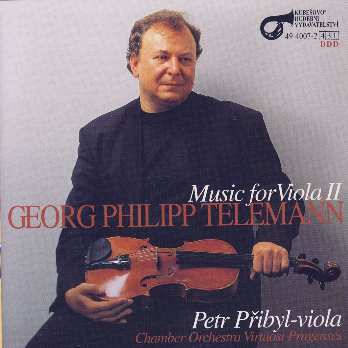 G.P. Telemann: Music For Viola II by Petr Přibyl, Chamber Orchestra Virtuosi Pragenses & Milan Lajcik album cover