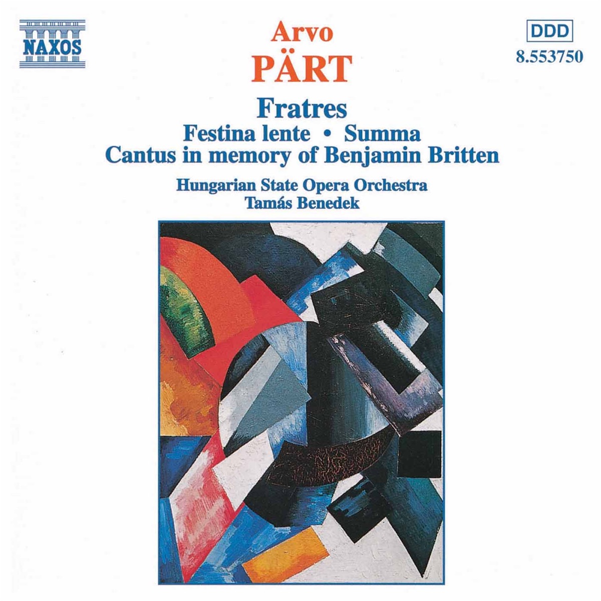 Part: Fratres - Festina Lente - Summa by Hungarian State Opera Orchestra album cover