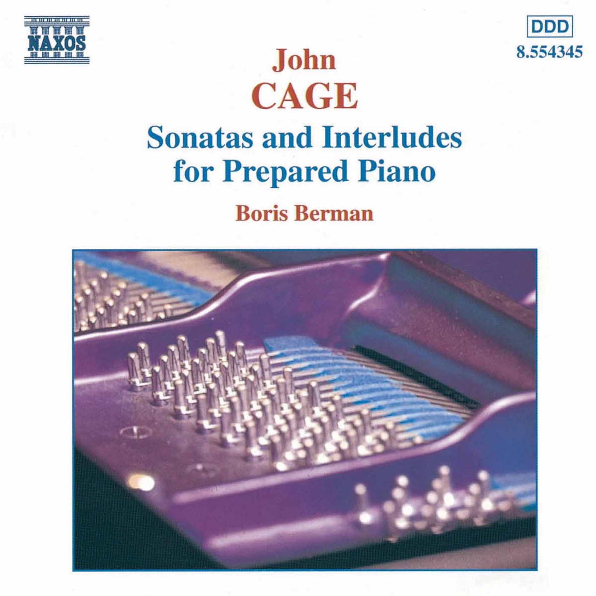 Cage: Sonatas and Interludes for Prepared Piano by Boris Berman album cover
