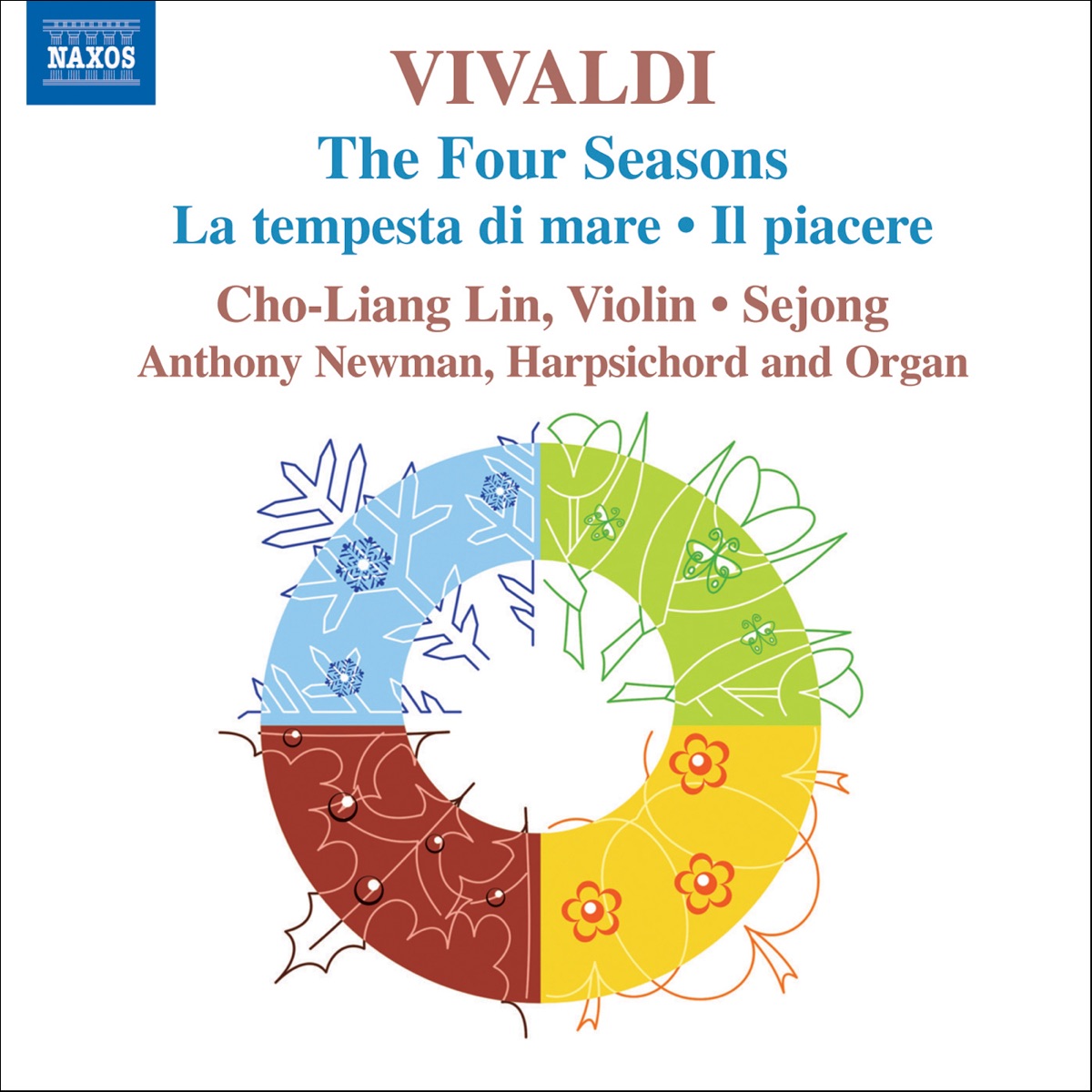 Vivaldi: The Four Seasons, La tempesta di mare & Il piacere by Anthony Newman, Cho-Liang Lin & Sejong album cover
