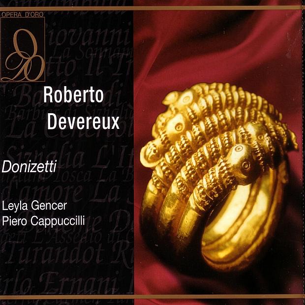 Donizetti: Roberto Devereux by Leyla Gencer & Piero Cappuccilli album cover