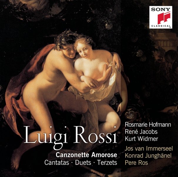 Rossi: Canzonette amorosi by René Jacobs, Rosmarie Hofmann, Kurt Widmer, Jos van Immerseel, Konrad Junghänel, Pere Ros & Schola Cantorum Basiliensis album cover