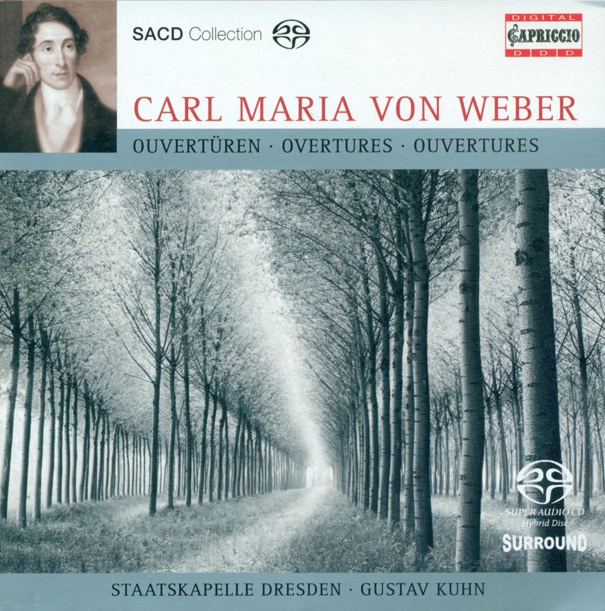 Weber, C.M. Von: Overtures by Gustav Kuhn & Staatskapelle Dresden album cover