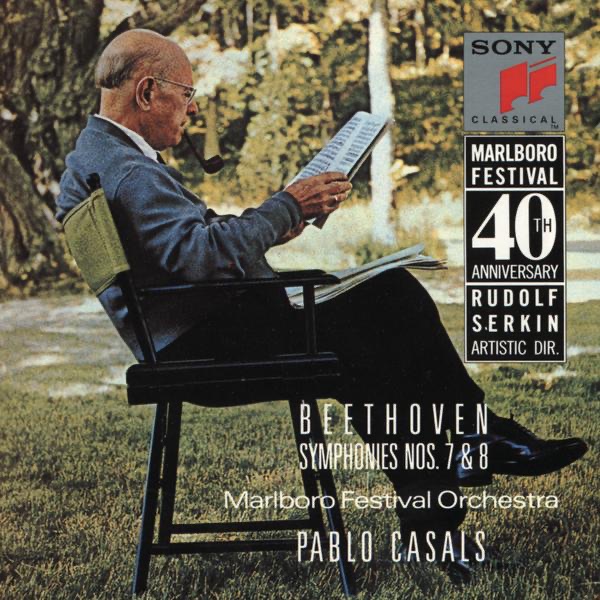 Beethoven: Symphonies Nos. 7 & 8 by Marlboro Festival Orchestra & Pablo Casals album cover