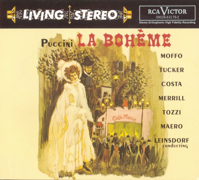 La Bohème by Coro del Teatro dell'Opera di Roma, Erich Leinsdorf & Orchestra of the Rome Opera House album cover
