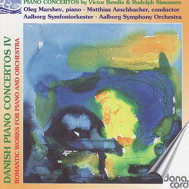 Bendix & Simonsen: Danish Piano Concertos, Vol. 4 by Matthias Aeschbacher, Oleg Marshev & Aalborg Symfoniorkester album cover