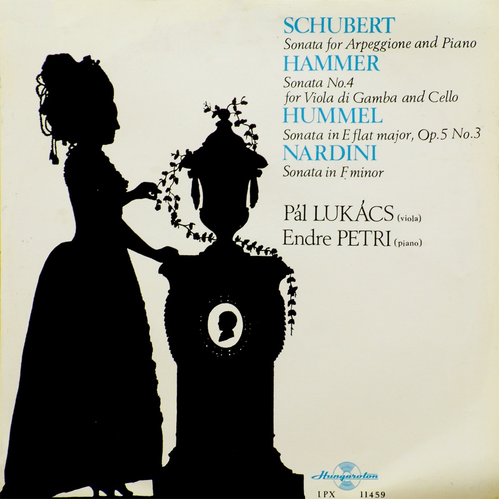 Sonata for Arpeggione and Piano - Sonata No. 4 - Sonata in E-flat major - Sonata in F minor by Pál Lukács & Endre Petri album cover