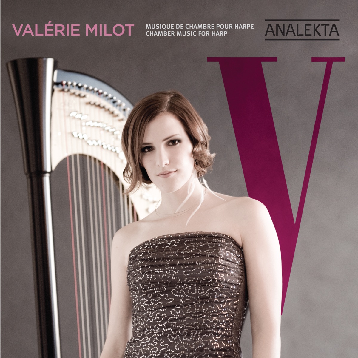 V - Chamber Music for Harp by Valérie Milot album cover