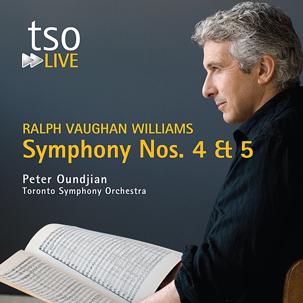 Ralph Vaughan Williams: Symphony Nos. 4 & 5 by Toronto Symphony Orchestra & Peter Oundjian album cover