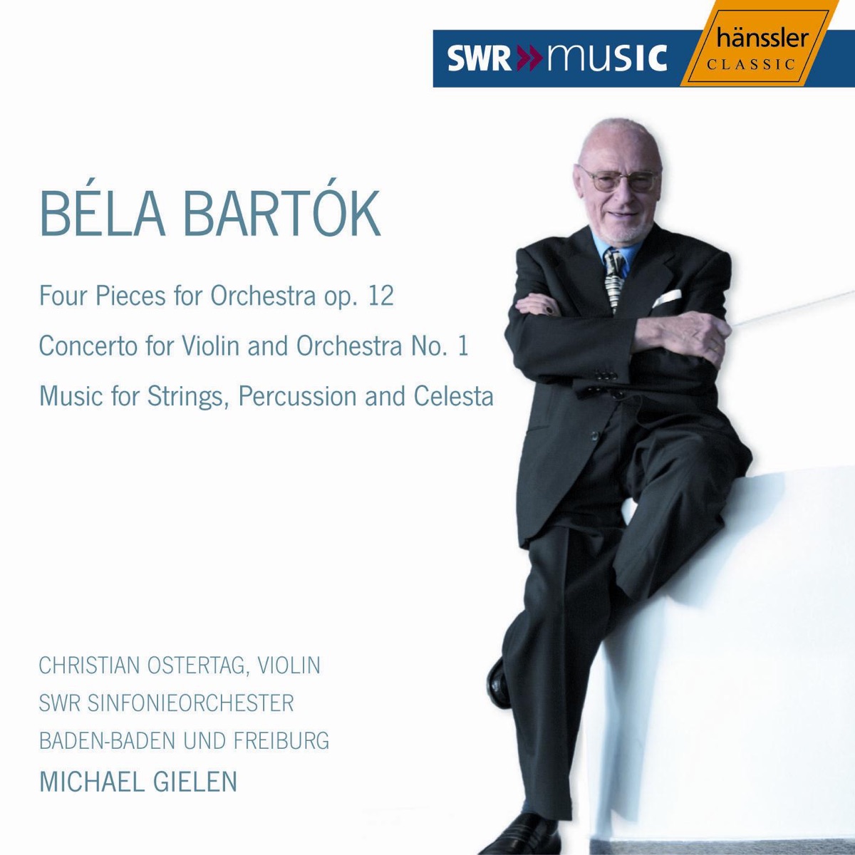 Bartok: Music for Strings, Percussion and Celesta - Violin Concerto No. 1 by Michael Gielen, South West German Radio Symphony Orchestra, Baden-Baden & Christian Ostertag album cover