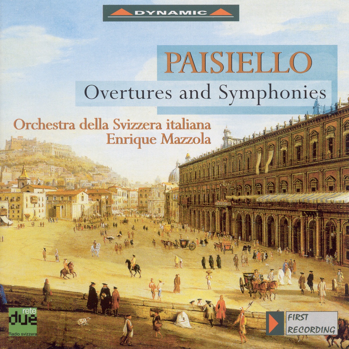 Paisiello: Overtures and Symphonies by Swiss Italian Orchestra & Enrique Mazzola album cover