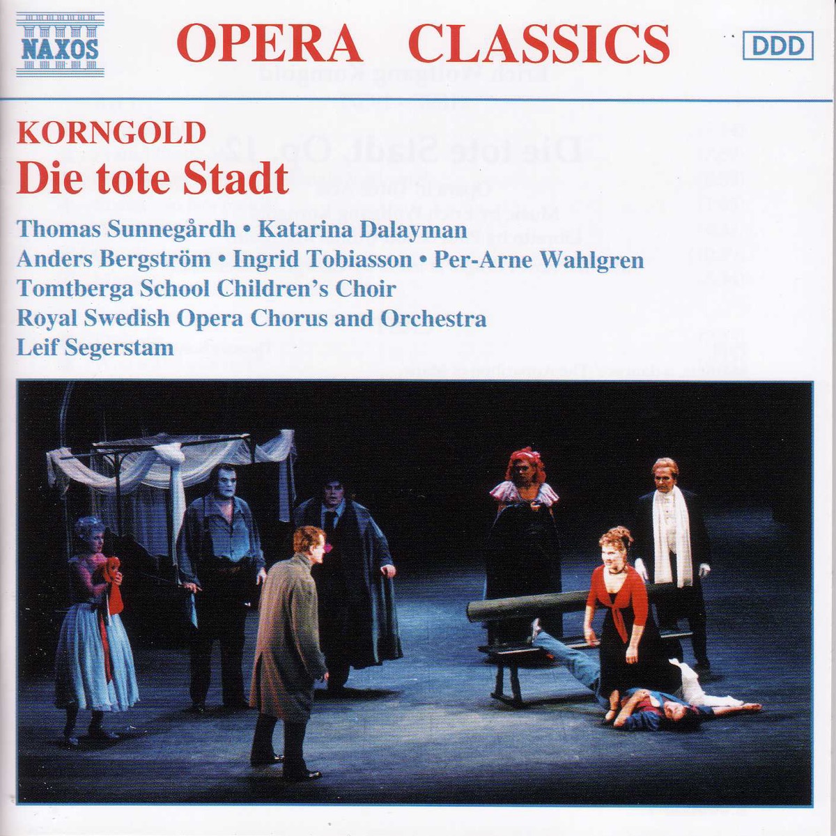Korngold: Tote Stadt (Die) by Thomas Sunnegardh, Katarina Dalayman, Ulrik Qvale, Anders Bergstrom, Ingrid Tobiasson, Per-Arne Wahlgren, Lars-Erik Jonsson, Hilde Leidland, Anna Tomson, Tomtberga School Children's Choir, The Royal Swedish Opera Chorus, Royal Swedish Opera Chorus, Leif Segerstam & Royal Court Orchestra album cover