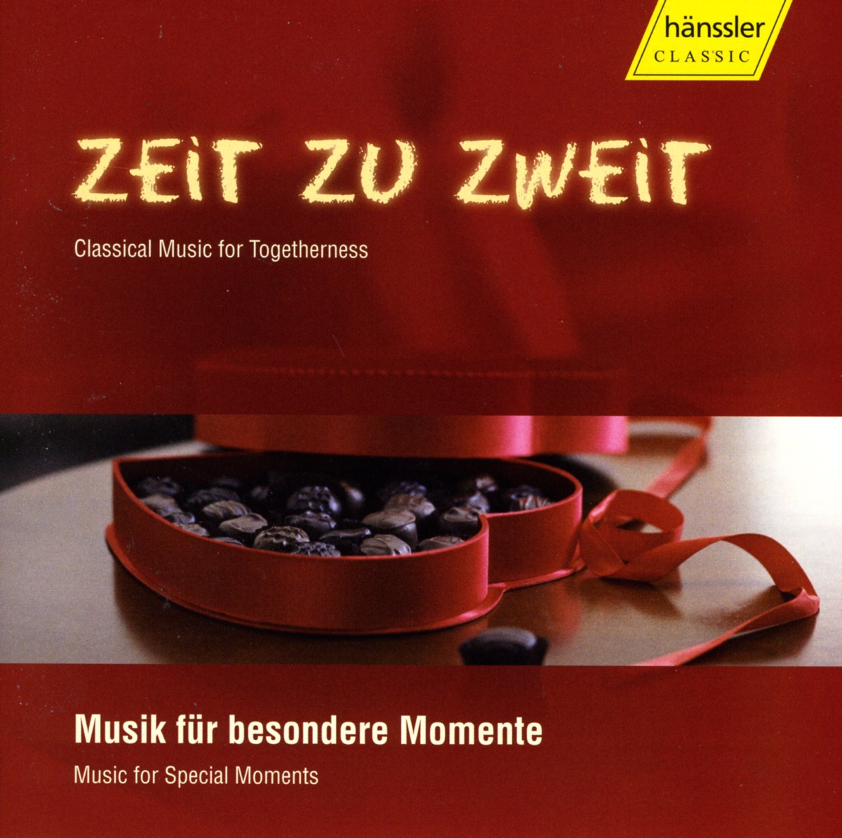 Zeit Zu Zweit - Classical Music for Togetherness by Klaus-Peter Hahn, Moscow State Radio and Television Symphony Orchestra, Vladimir Bunin, Dale Kavanagh, Horst-Hans Backer, International Philharmonic Orchestra, Pavlos Hatzopoulos, Helmuth Rilling, Oregon Bach Festival Orchestra, Florian Henschel, Dirk Altmann, Gunter Teuffel, Pamela Frank, Sir Neville Marriner, Academy of St Martin in the Fields, Gerhard Oppitz, Robert Levin, Stuttgart Bach Collegium, Iona Brown, Kai Vogler, Peter Bruns & Roglit Ishay album cover