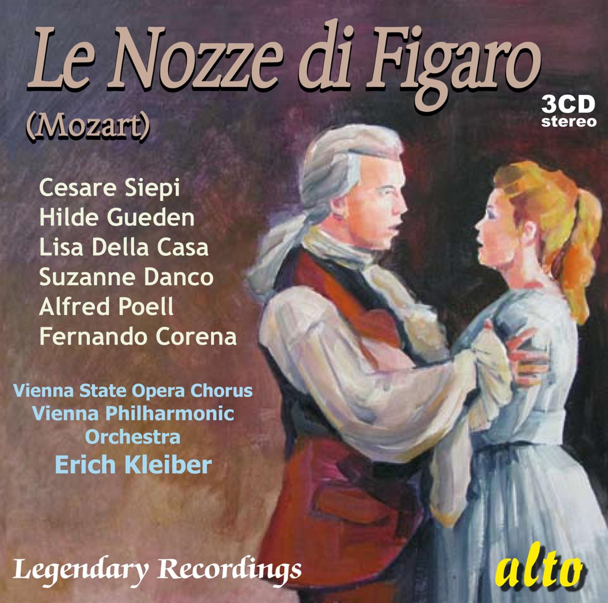 Mozart: Le Nozze di Figaro by Cesare Siepi, Hilde Gueden, Alfred Poell, Lisa Della Casa, Suzanne Danco, Vienna Philharmonic & Erich Kleiber album cover