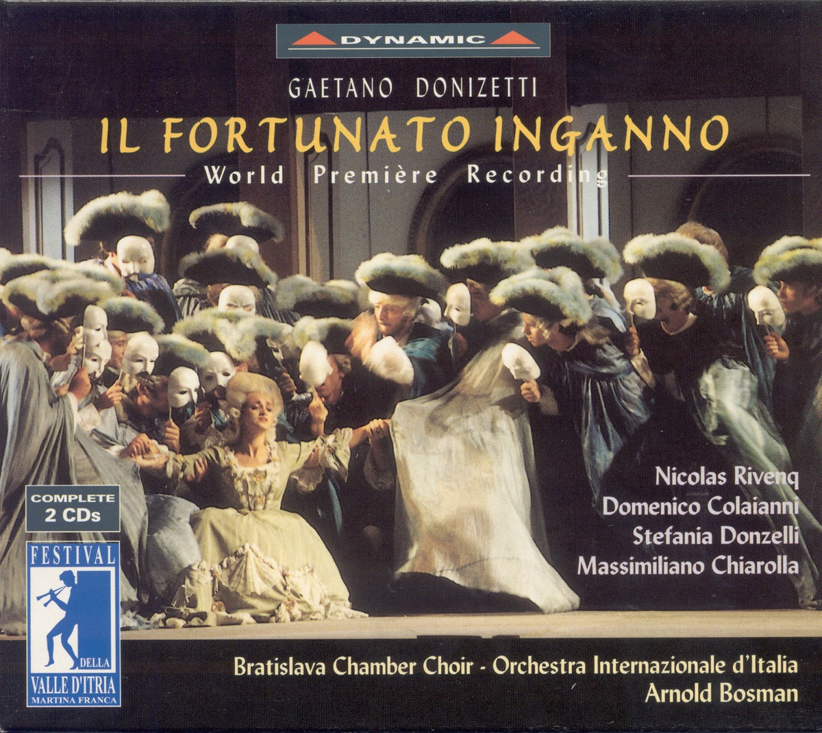 Donizetti: Il Fortunato Inganno by Nicolas Rivenq, Italian International Orchestra & Arnold Bosman album cover