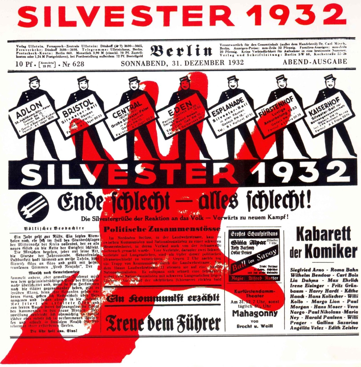 Silvester 1932 by Curt Bois, Marlene Dietrich, Kurt Gerron, Max Hansen, Richard Tauber & Lizzy Waldmüller album cover