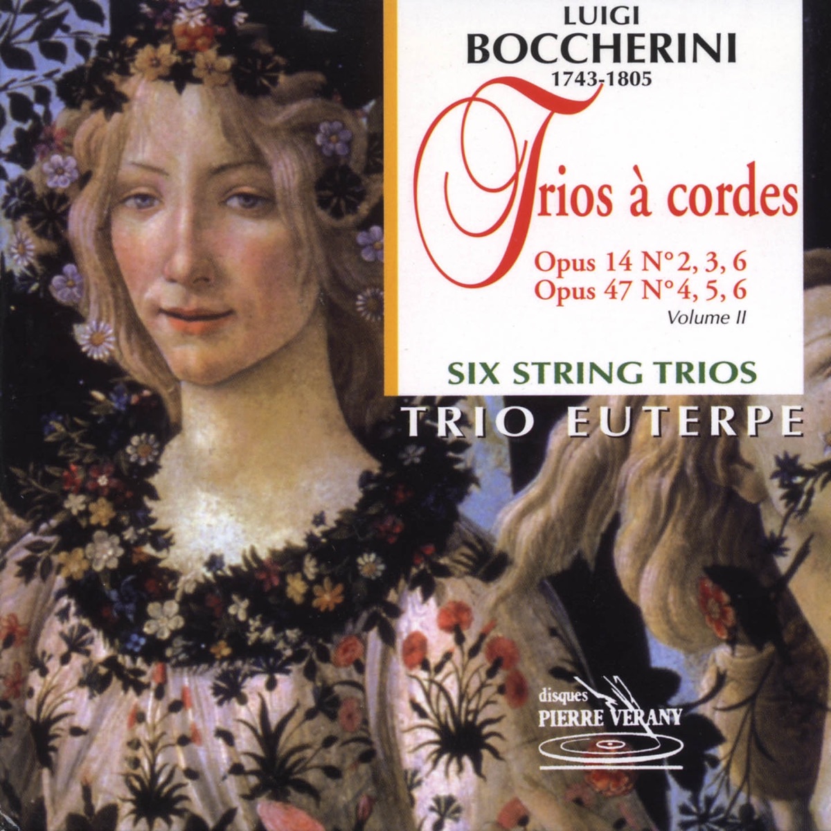 Boccherini : Trios à cordes by Trio Euterpe, Jean-Pierre Lacour, Denis Bouez & Guy Besnard album cover