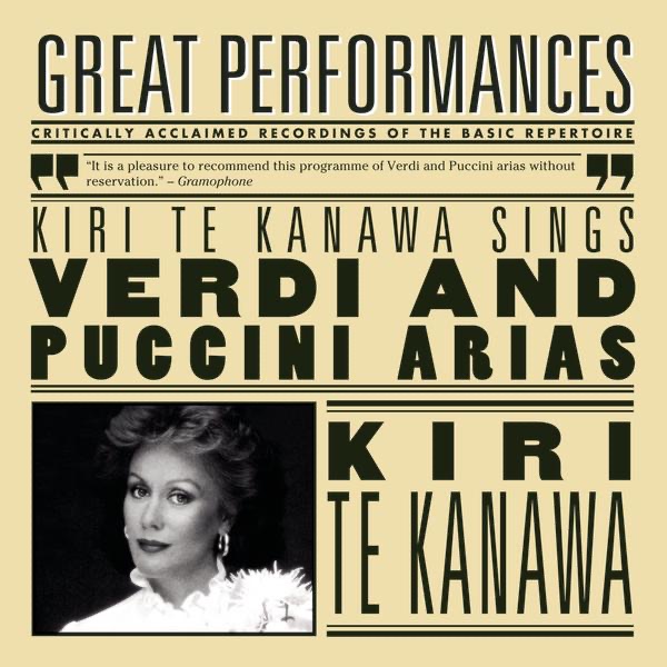 Kiri Te Kanawa Sings Puccini and Verdi by Dame Kiri Te Kanawa album cover