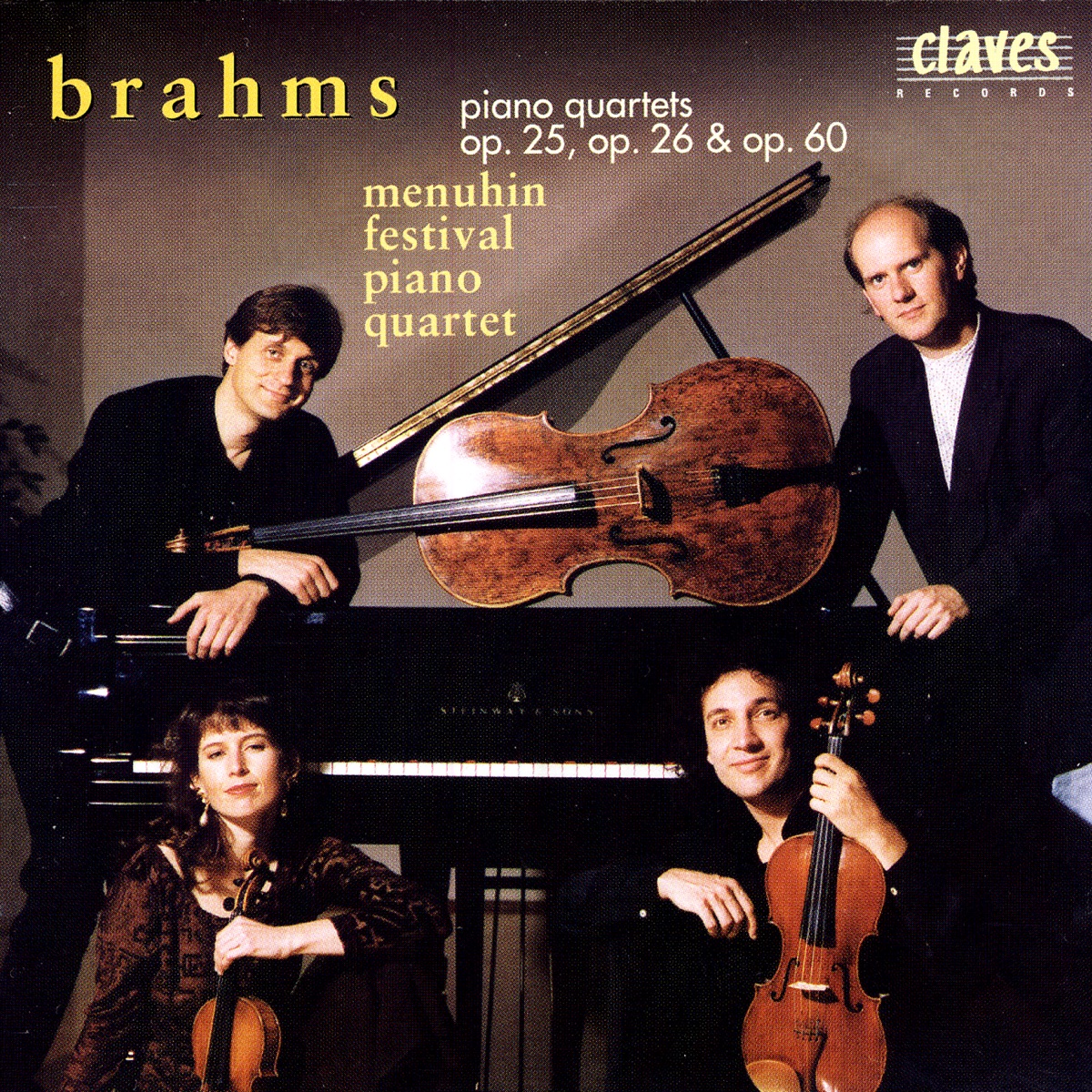 Brahms: The Three Piano Quartets by Menuhin Festival Piano Quartet album cover